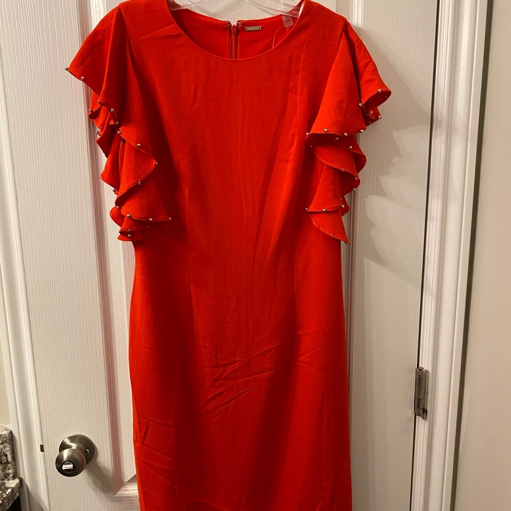 New Red Tahari cocktail dress
